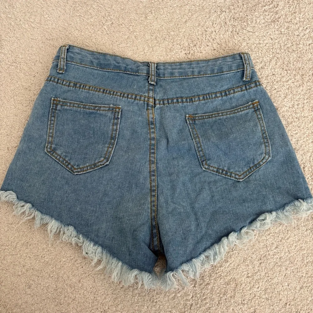 SHEIN Denim Distressed Women Shorts